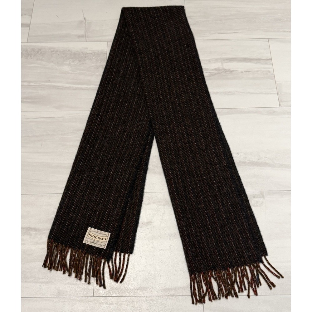Men's Mucros House Weavers Brown Multicolor Scarf